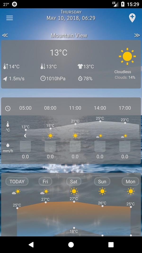 Pocket Weather Forecast - GFS (Global Forecast System)